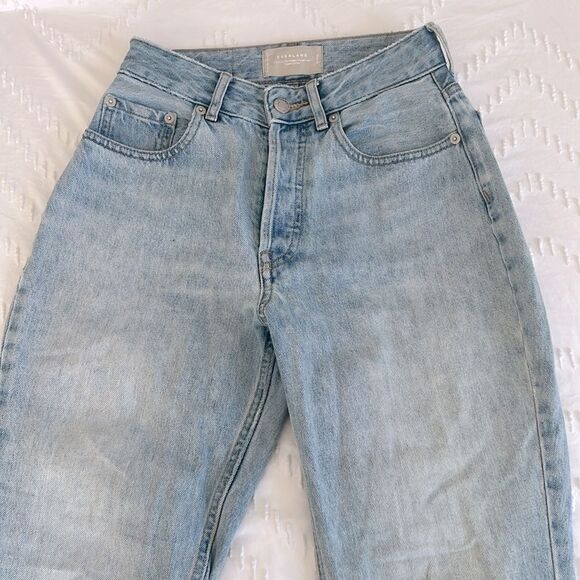 🎄3 for $25🎄 Everlane the Curvy 90s Cheeky Straight Jean Light Wash - Picture 3 of 12
